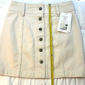 Sézane ecru Savine denim  skirt